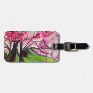 Sakura Japanese Cherry Blossom art Luggage Tag