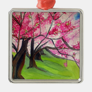 Sakura Japanese Cherry Blossom art Metal Tree Decoration