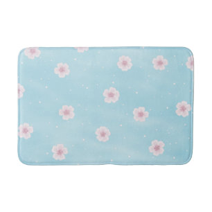 Sakura Japanese Cherry Blossom Floral Bath Mat