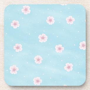 Sakura Japanese Cherry Blossom Floral Coaster