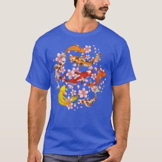Sakura Japanese Cherry Blossom Nishikigoi Fish Koi T-Shirt