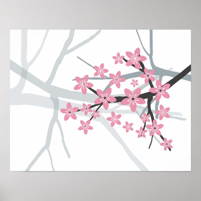 Sakura - Japanese Cherry Tree Blossom Print (Front)