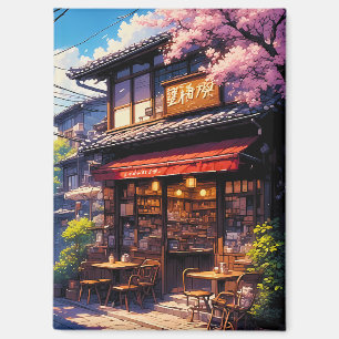 Sakura Kissa  - Cherry Blossom Café Magnet
