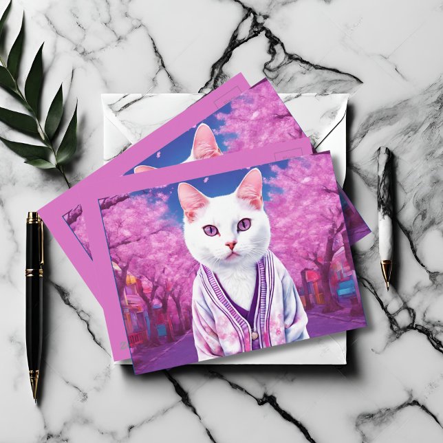Sakura kitty  postcard (Creator Uploaded)