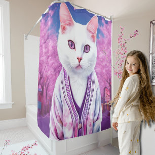 Sakura kitty  shower curtain
