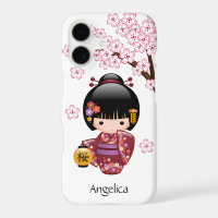 Sakura Kokeshi Doll - Cute Japanese Geisha Girl