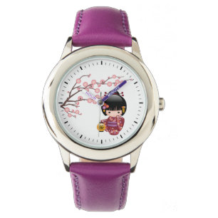 Sakura Kokeshi Doll - Japanese Geisha Girl Watch