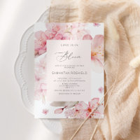Sakura Love is in bloom bridal shower Invitation