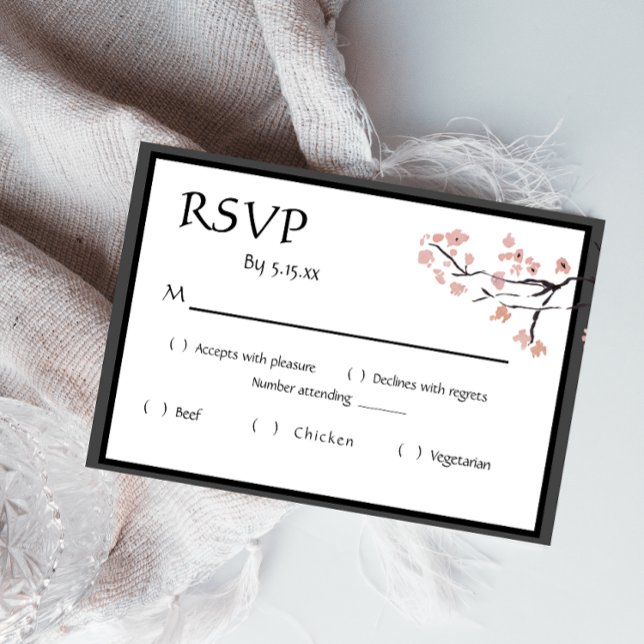 Sakura Mountain | Casual RSVP v2 Border w/date Card (Creator Uploaded)