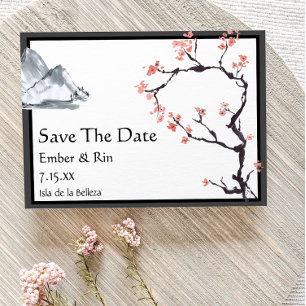 Sakura Mountain Casual v2 Border Save The Date