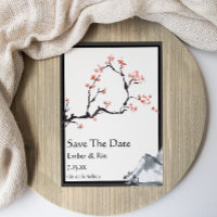 Sakura Mountain | Casual v3 Border Save The Date
