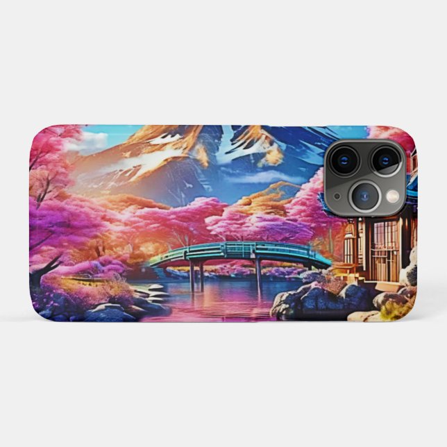 Sakura Mountain: Spring Scene Case-Mate iPhone Case (Back (Horizontal))