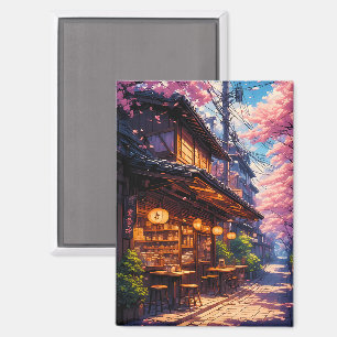 Sakura no Machikado - Cherry Blossom Street Magnet