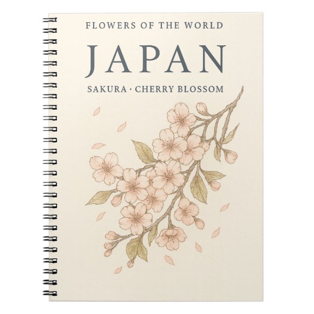Sakura Notebook – Cherry Blossom from Japan (Front)
