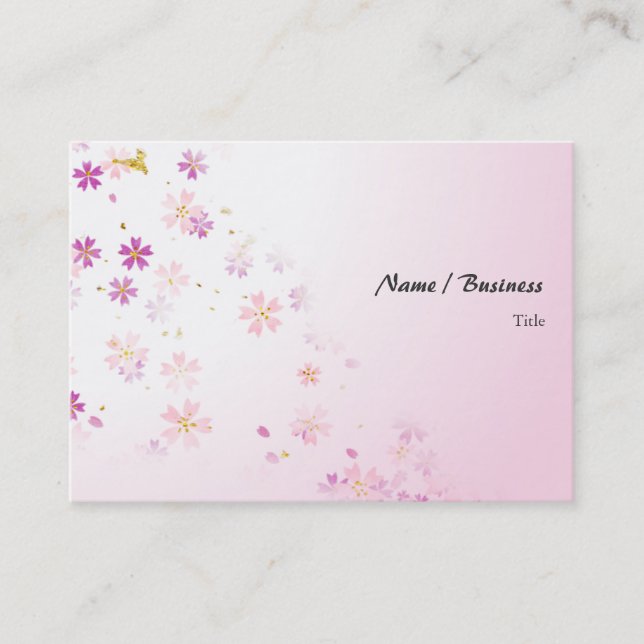 Sakura Pink Business Card (Front)
