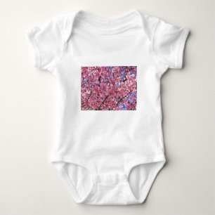 Sakura Pink Cherry Blossom Sky Baby Bodysuit