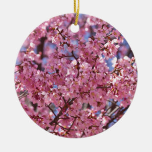 Sakura Pink Cherry Blossom Sky Ceramic Tree Decoration