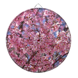 Sakura Pink Cherry Blossom Sky Dartboard
