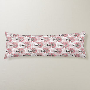 Sakura Pink Cherry Blossom Tree Design Body Cushion