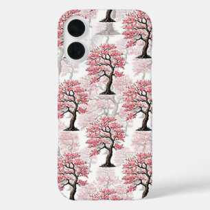 Sakura Pink Cherry Blossom Tree Design  iPhone 16 Case