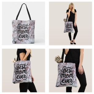 Sakura Pink Elegant Best Mum Ever Mother's Day Tote Bag