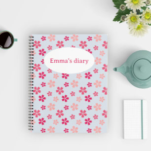 Sakura pink flower notebook