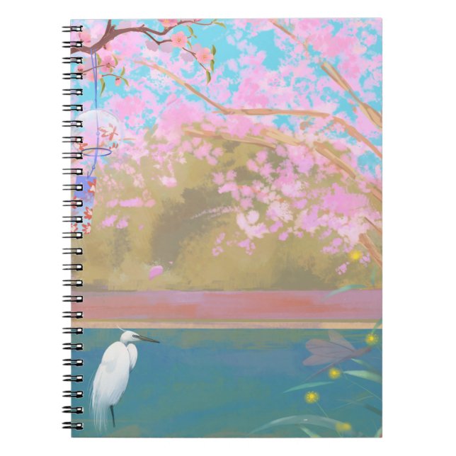 "Sakura Pond" Notebook (Front)