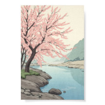 Sakura River Modern Japanese Ukiyo-e
