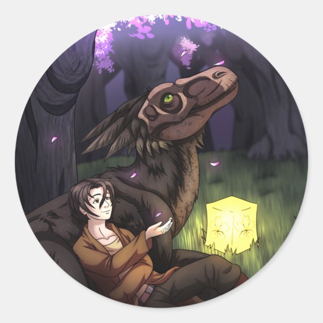 Sakura Season Classic Round Sticker (Front)