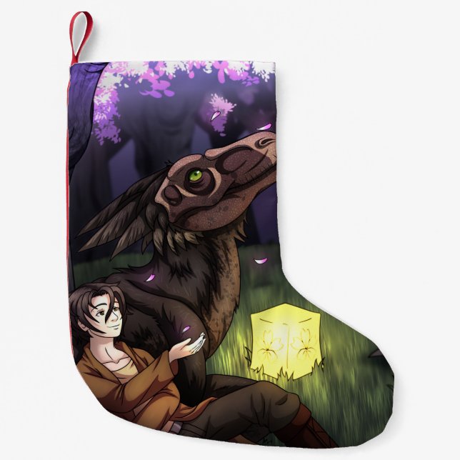 Sakura Season Small Christmas Stocking (Front)
