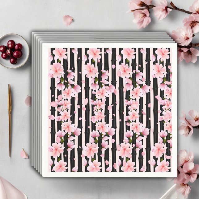 Sakura Spring Cherry Blossoms Baby Shower Napkin (Creator Uploaded)