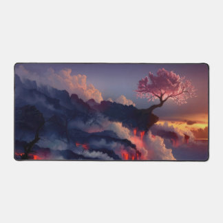 sakura sunset desk mat