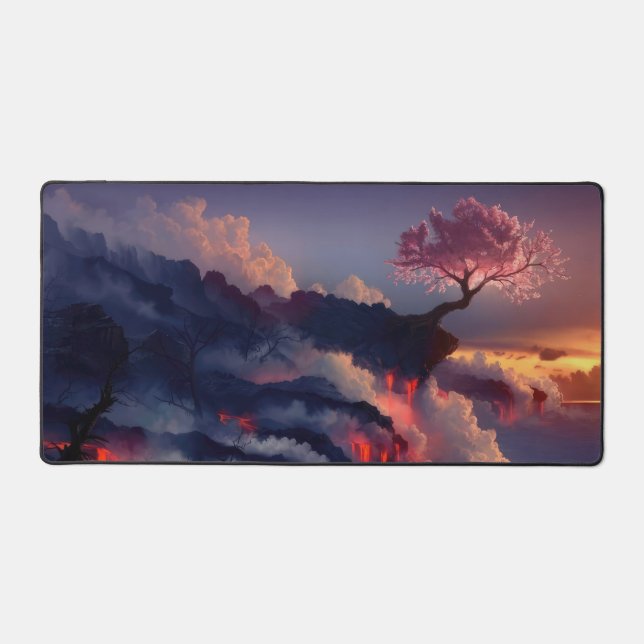 sakura sunset desk mat (Front)