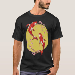 Sakura Taisho Sanke Koi Nishikigoi Cherry Blossom T-Shirt