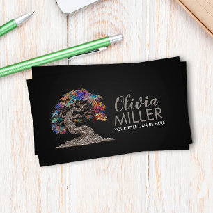 Sakura Tree - Colourful Blossom Business Card
