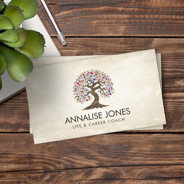 Sakura Tree - Colourful Foliage Business Card (Creator Uploaded)