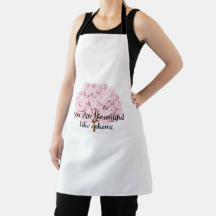 Sakura Tree in Full Bloom – Elegant Spring Design" Apron