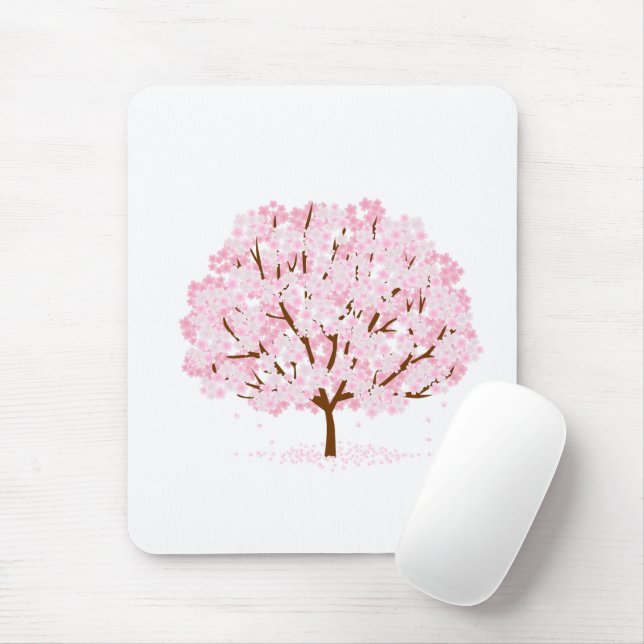 Sakura Tree in Full Bloom – Elegant Spring Design" Mouse Pad (With Mouse)
