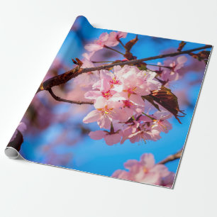 Sakura Tree In Pink Bloom Wrapping Paper