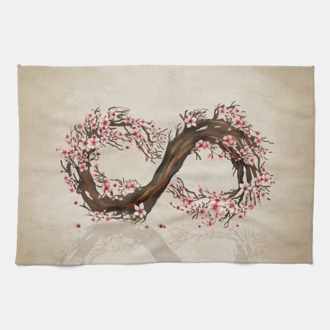 Sakura Tree - Infinity Tea Towel (Horizontal)