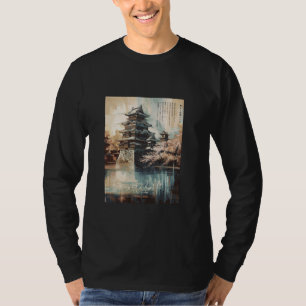 Sakura Tree Japanese Castle Cherry Blossom Japan A T-Shirt