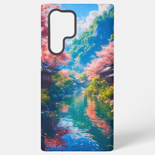 Sakura Utsuru Seiryū  Samsung Galaxy S22 Ultra Case (Back)