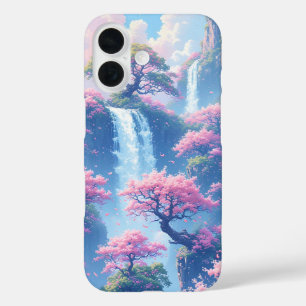 Sakura Waterfall Paradise iPhone 16 Case