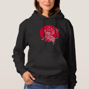 Sakura Wild Cat Asia Wildlife Animal Cherry Blosso Hoodie