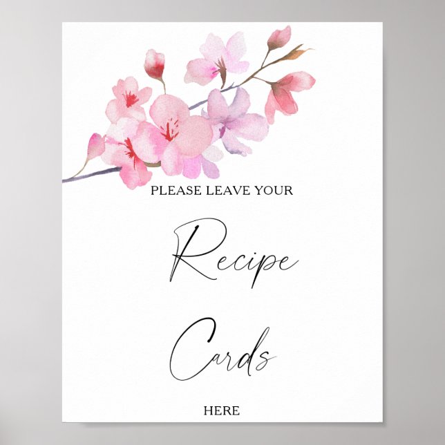 Sakura - Your recipe card here Poster (Front)
