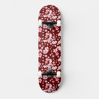 Sakurafubuki Sakura Petals Pattern Skateboard