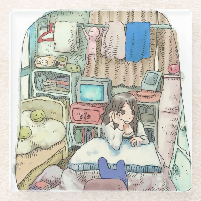 Sakusai Glass Coaster (Front)