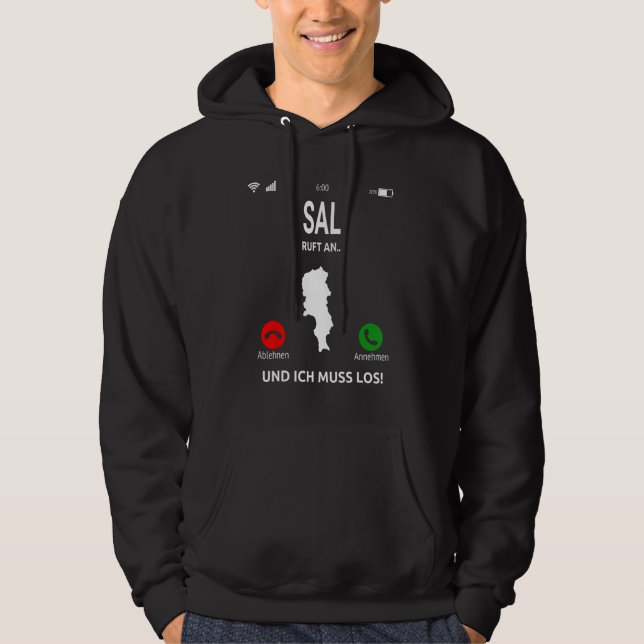 Sal calls to Capverdian Islands Cabo Verde Holiday Hoodie (Front)