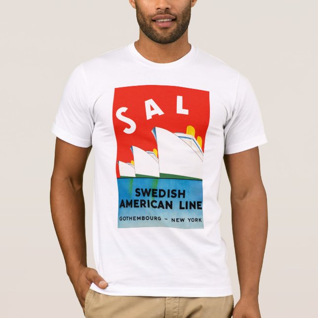 SAL ~ Swedish American Line T-Shirt (Front)