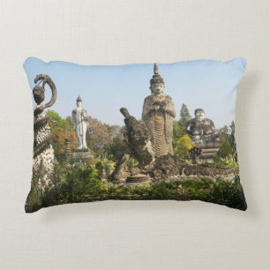 Sala Keo Kou, Nong Khai, Thailand Decorative Cushion